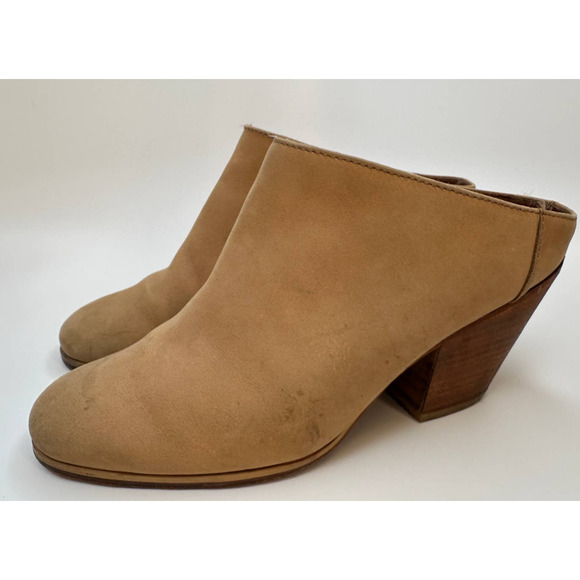 Rachel Comey Mars Camel Nubuck Bootie Mules Slip On Booties Size 6.5 36.5 - Picture 14 of 16